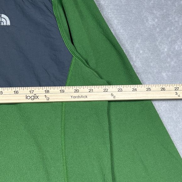 THE NORTH FACE Green Half Zip Fleece Sweatshirt Jacket Outdoors Men's Size: L - Picture 8 of 11